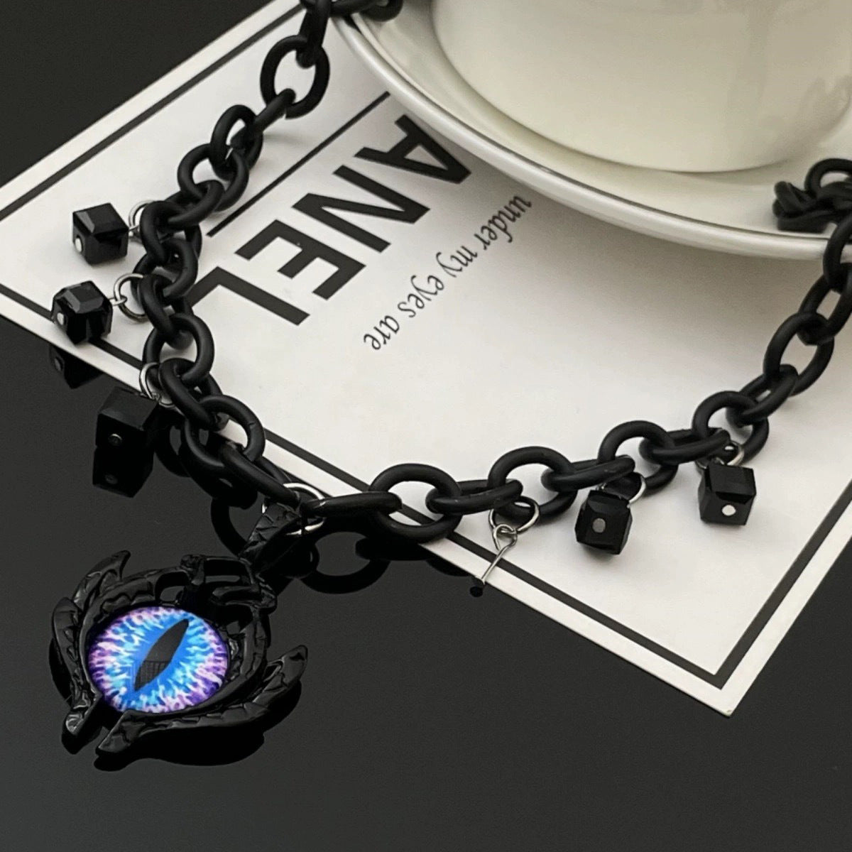 Cross Zircon Non-Fading Titanium Steel Necklace Men's All-Match High Sense Cuban Link Chain Hip Hop Niche Necklace Necklace Fashion