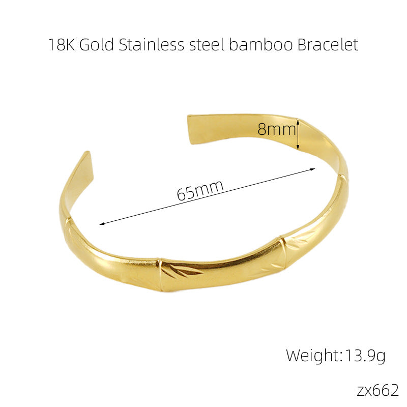 GOLD  Titanium Steel Bracelet