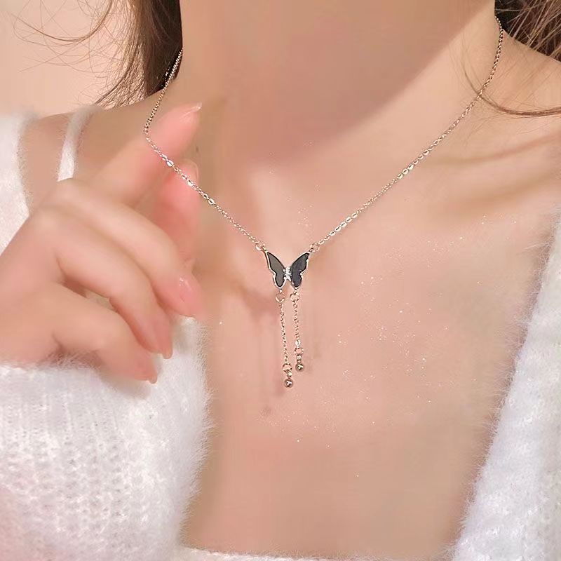 Pearl Necklace Special-Interest Design High-Grade Light Luxury Clavicle Chain Love Pendant Ornaments Wholesale