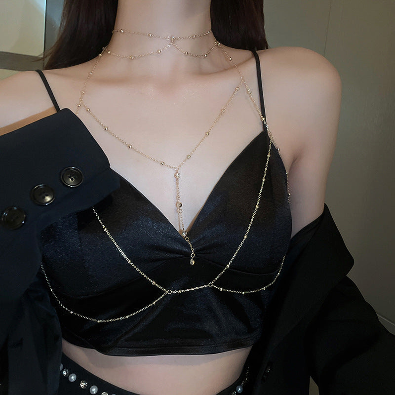 Chest Necklace Body Chains Sexy Necklace for Women2024New Popular Models