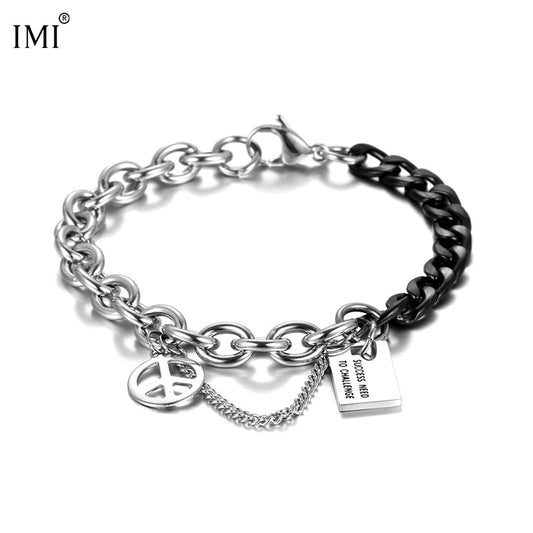 Titanium Steel Couple Bracelet Wrist Ring