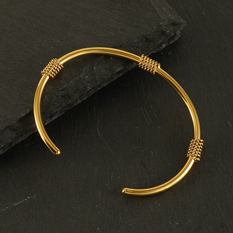 GOLD  Titanium Steel Bracelet