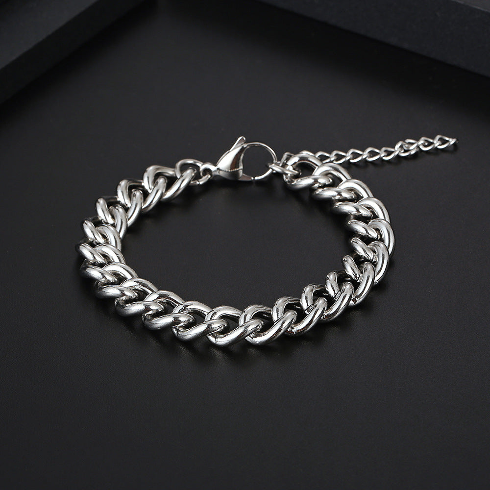 Titanium Steel Bracelet Fashion Personality Men's Bracelet Hip Hop Versatile Couple