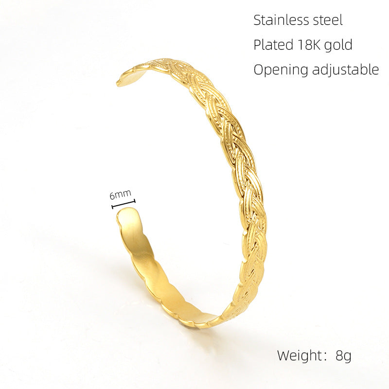 GOLD  Titanium Steel Bracelet