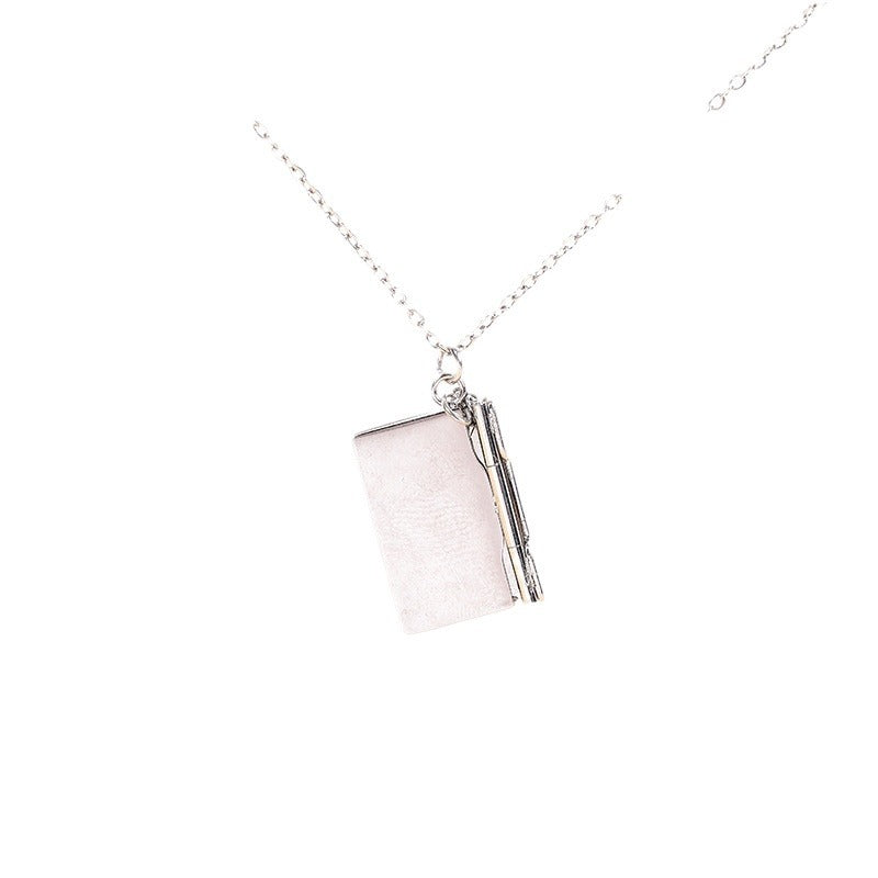 Creative Titanium Steel Envelope Necklace Personalized Stainless Steel