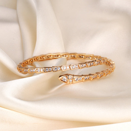 Diamond Snake Bone Bracelet Female Elegant High-Grade Bracelet