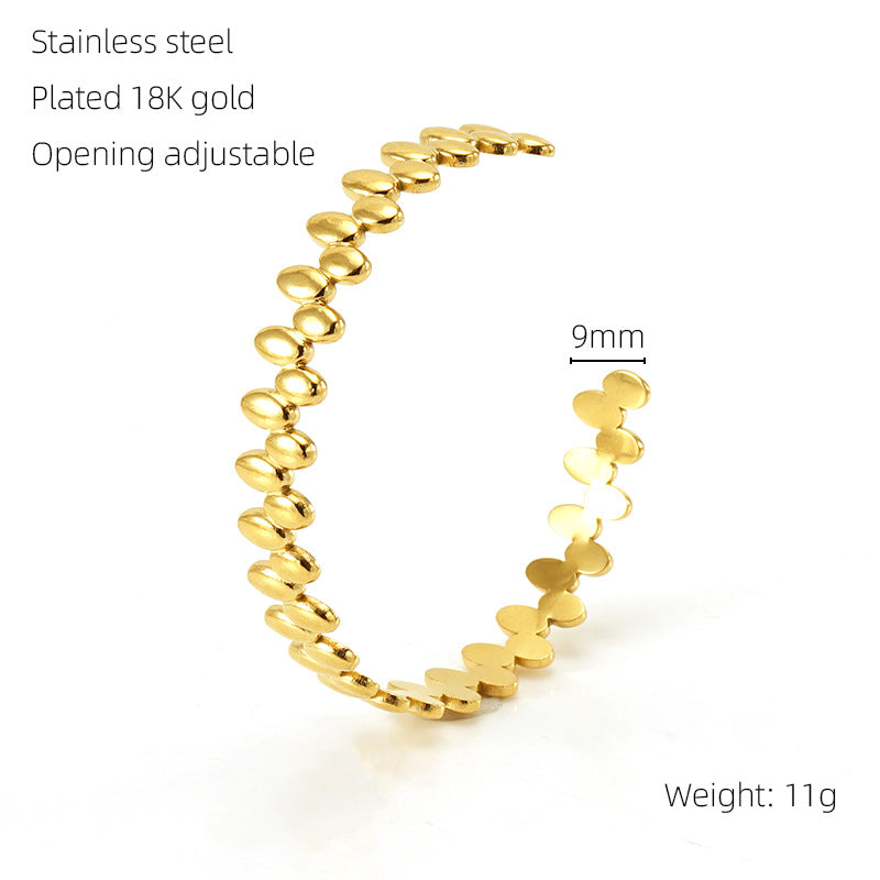 GOLD  Titanium Steel Bracelet