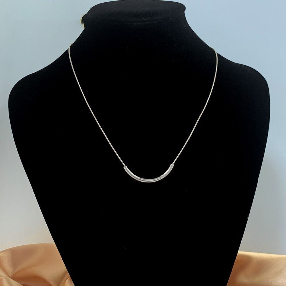 Titanium Steel Necklace Women's Light Luxury Personalized Clavicle Chain Necklace