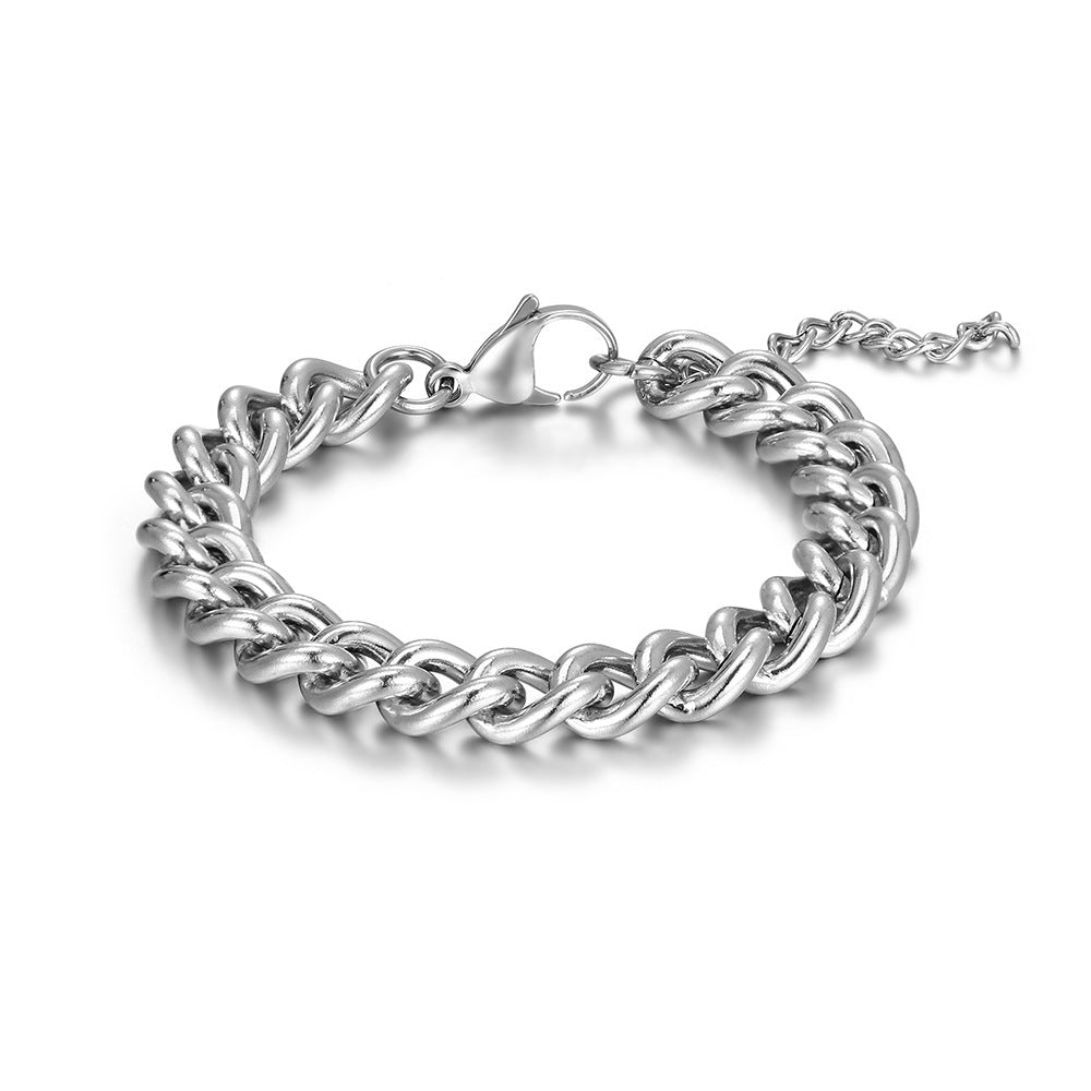 Titanium Steel Bracelet Fashion Personality Men's Bracelet Hip Hop Versatile Couple