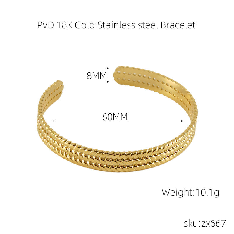 GOLD  Titanium Steel Bracelet